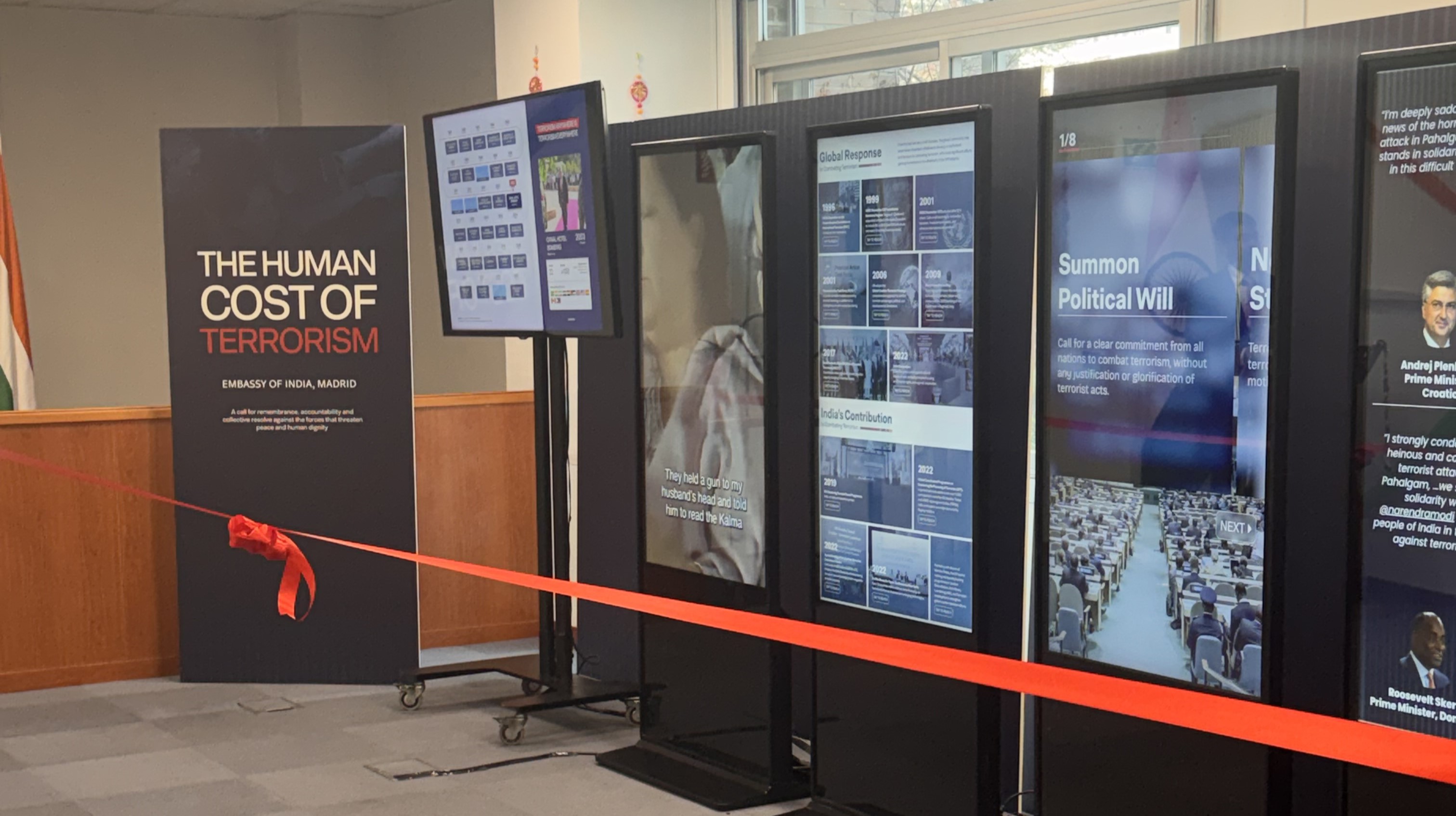 AVT participates in the digital exhibition “The Human Cost of Terrorism” organized by the Embassy of India